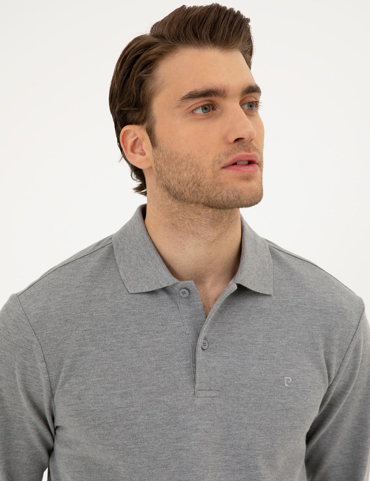 Gri Melanj Slim Fit Basic Sweatshirt - 50294438034