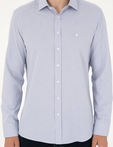 Açık Mavi Slim Fit Uzun Kollu Gömlek