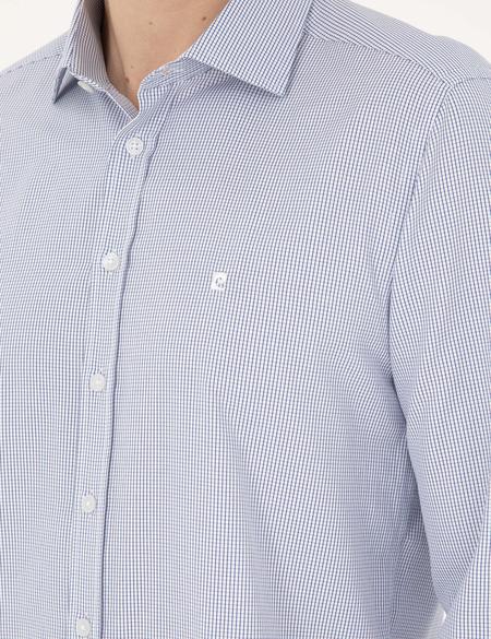 Açık Mavi Slim Fit Uzun Kollu Gömlek - 50294167002