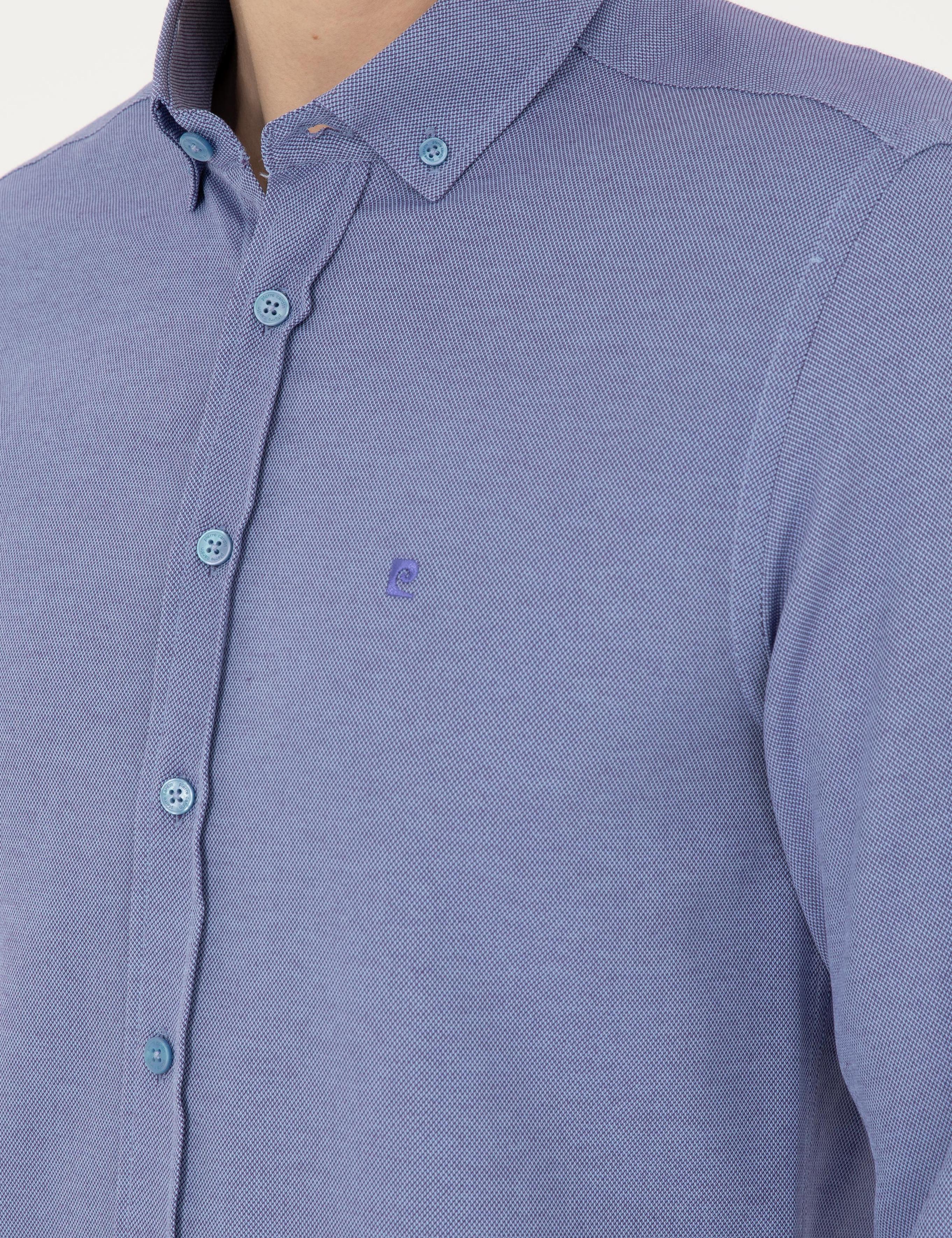 Mavi Oxford Slim Fit Uzun Kollu Gömlek