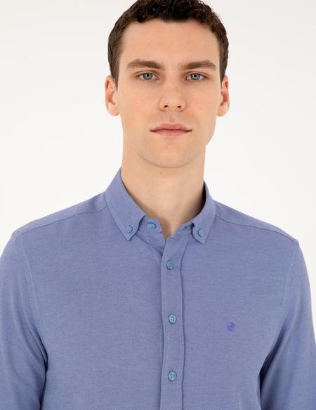 Mavi Oxford Slim Fit Uzun Kollu Gömlek - 50289396001