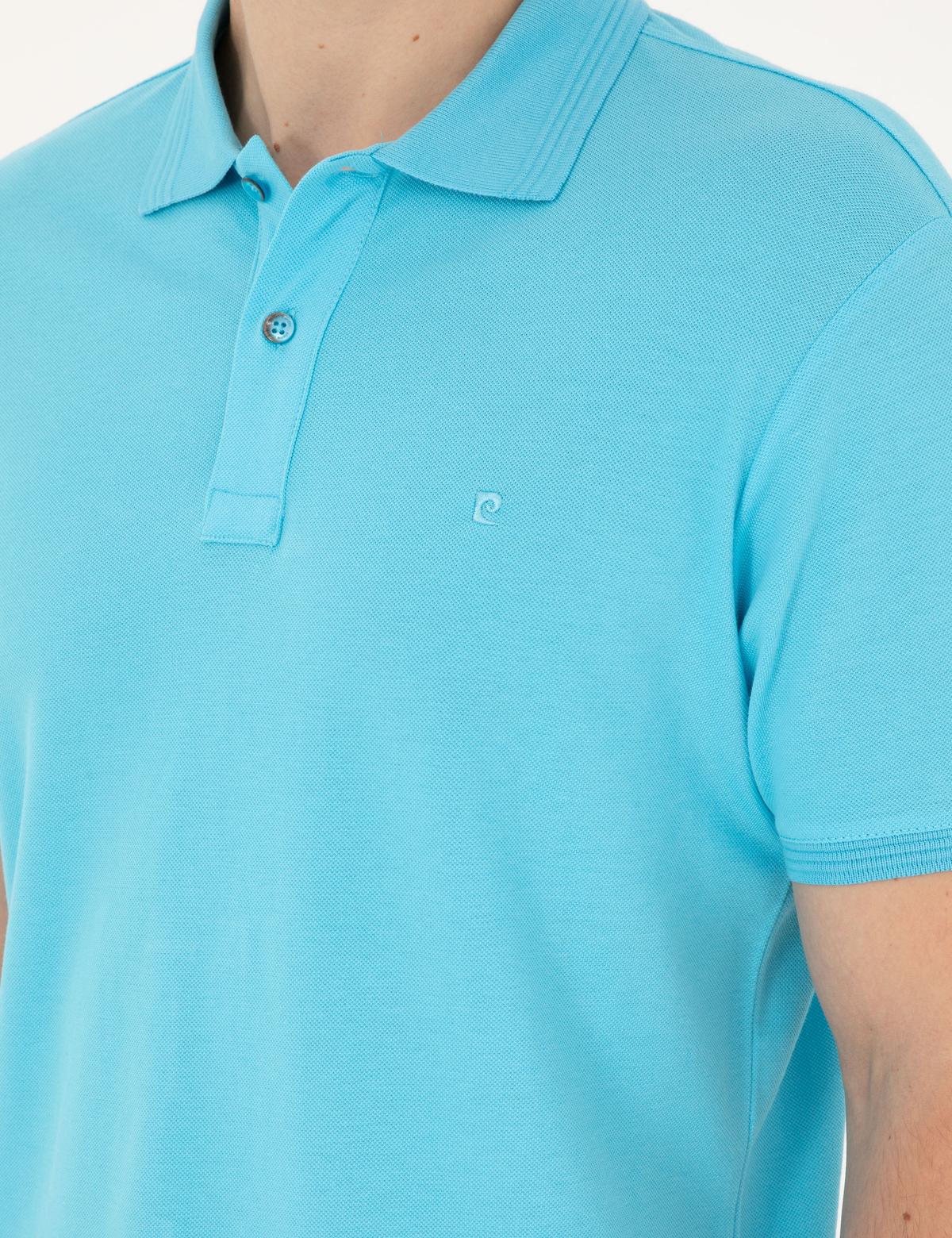 Turkuaz Slim Fit Basic Tişört - 50280754404