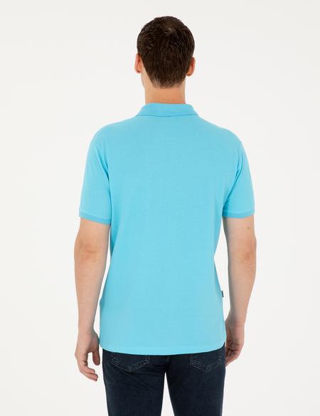 Turkuaz Slim Fit Basic Tişört - 50280754404