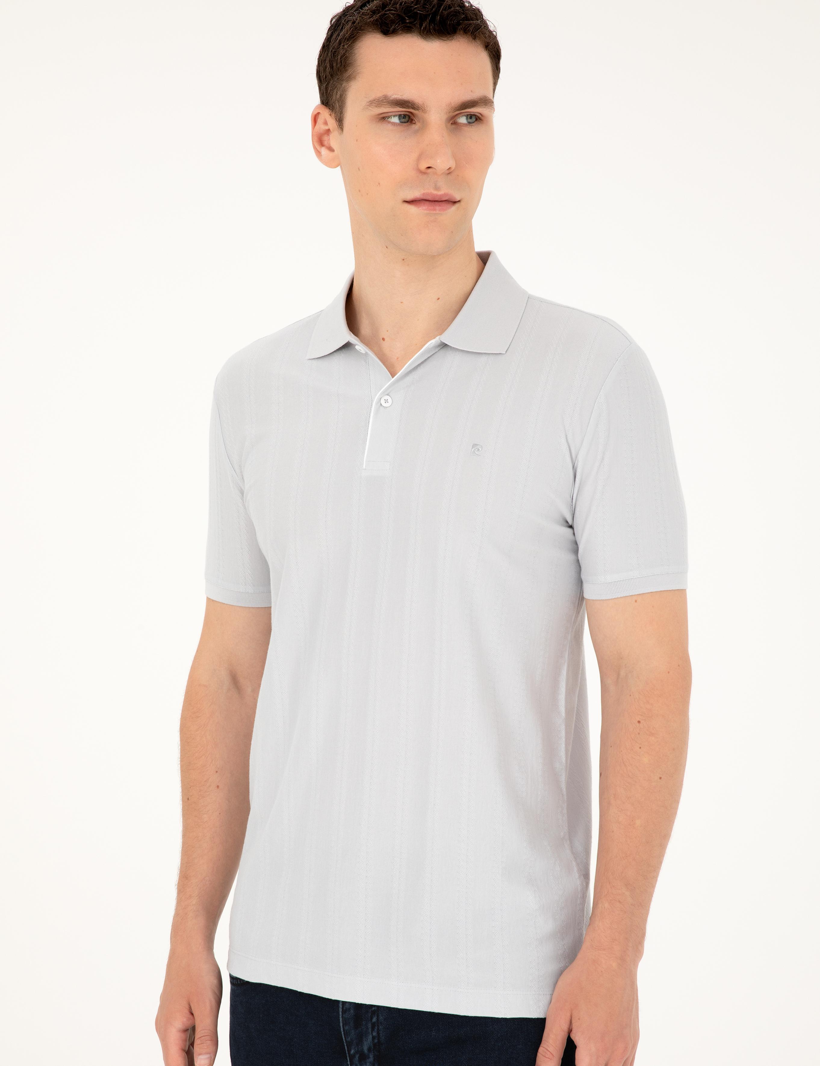 Açık Gri Slim Fit Tişört