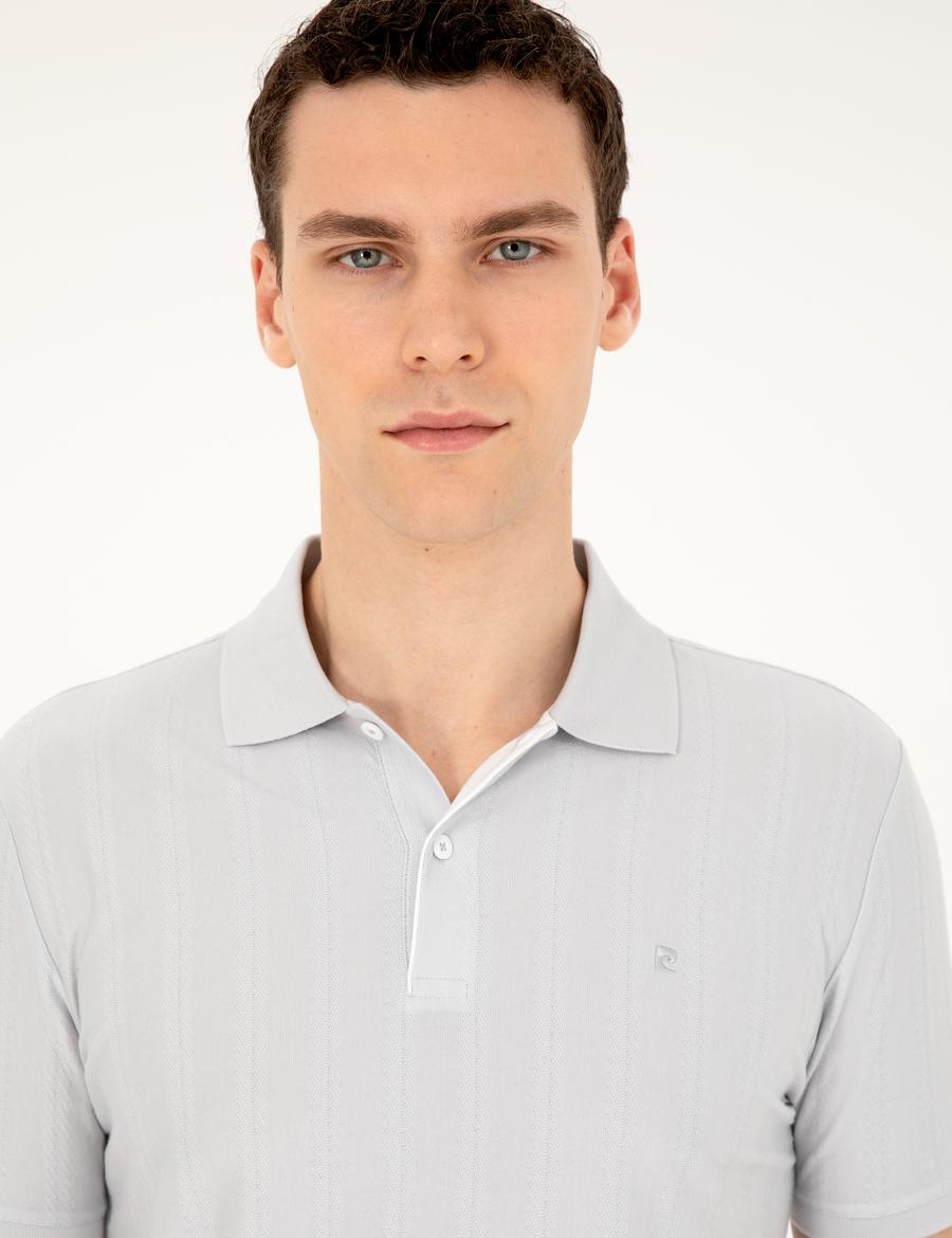 Açık Gri Slim Fit Tişört