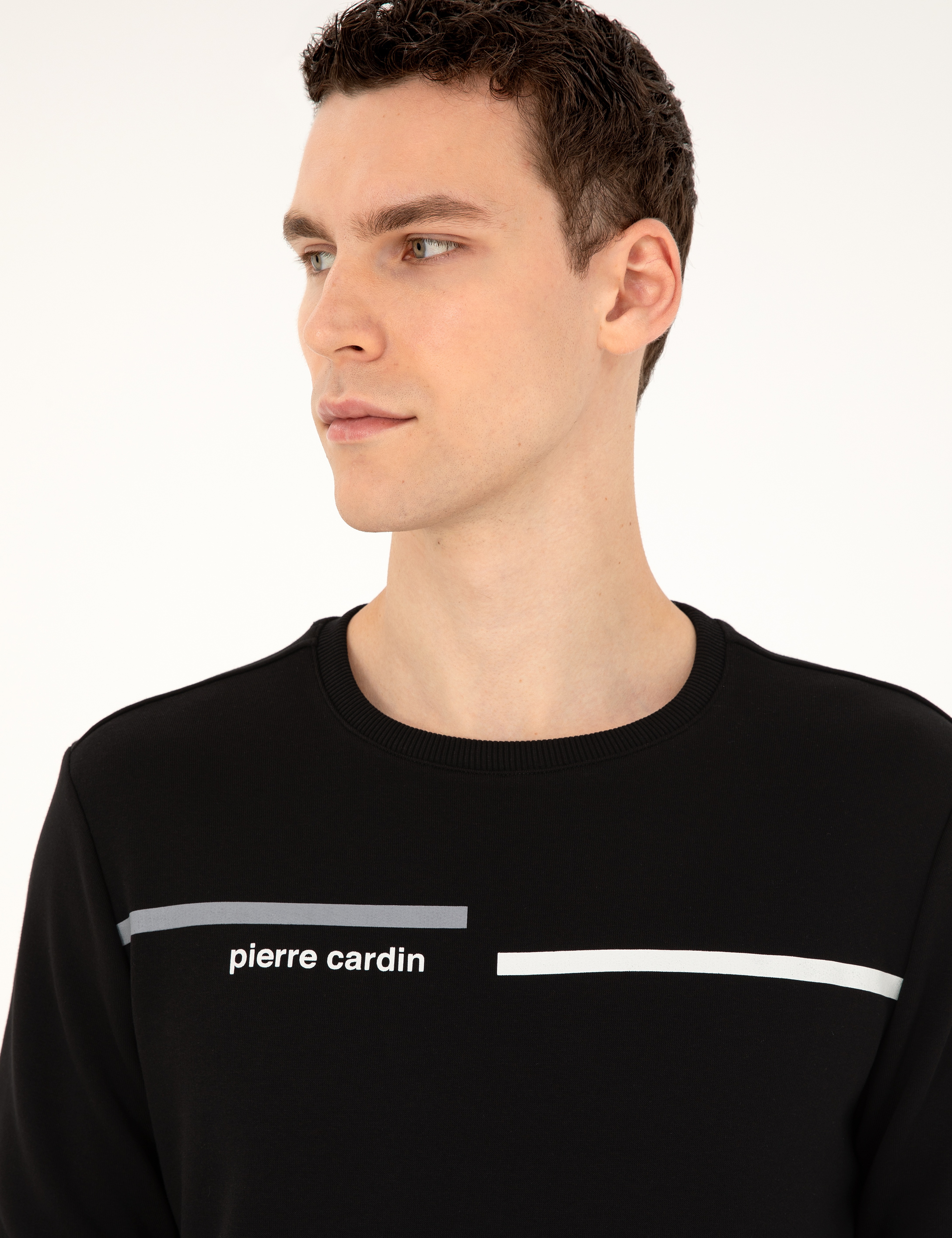 Siyah Regular Fit Sweatshirt - Image 2