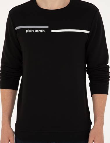 Siyah Regular Fit Sweatshirt