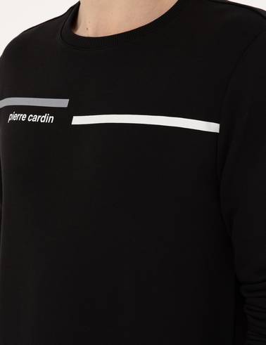 Siyah Regular Fit Sweatshirt