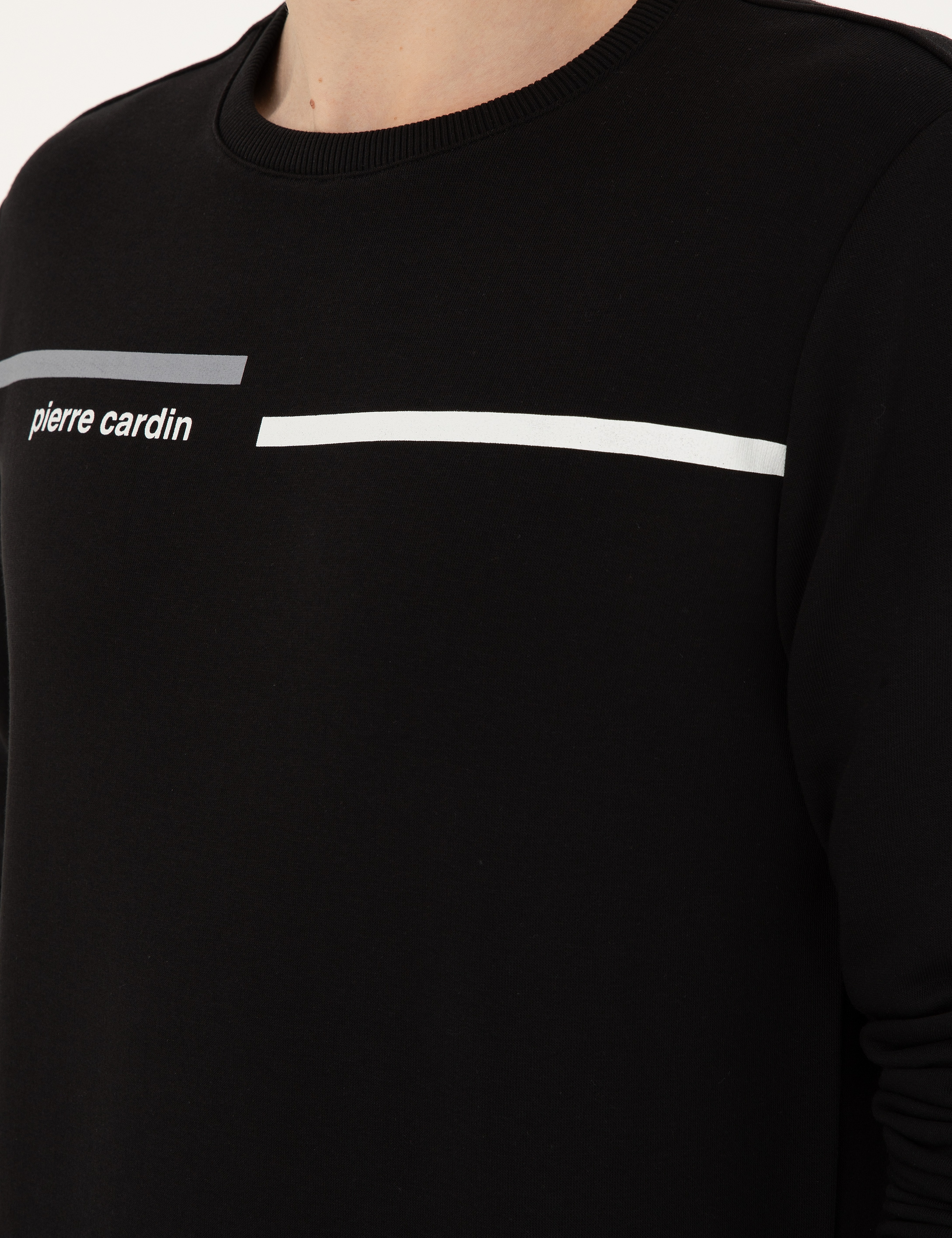 Siyah Regular Fit Sweatshirt - Image 7