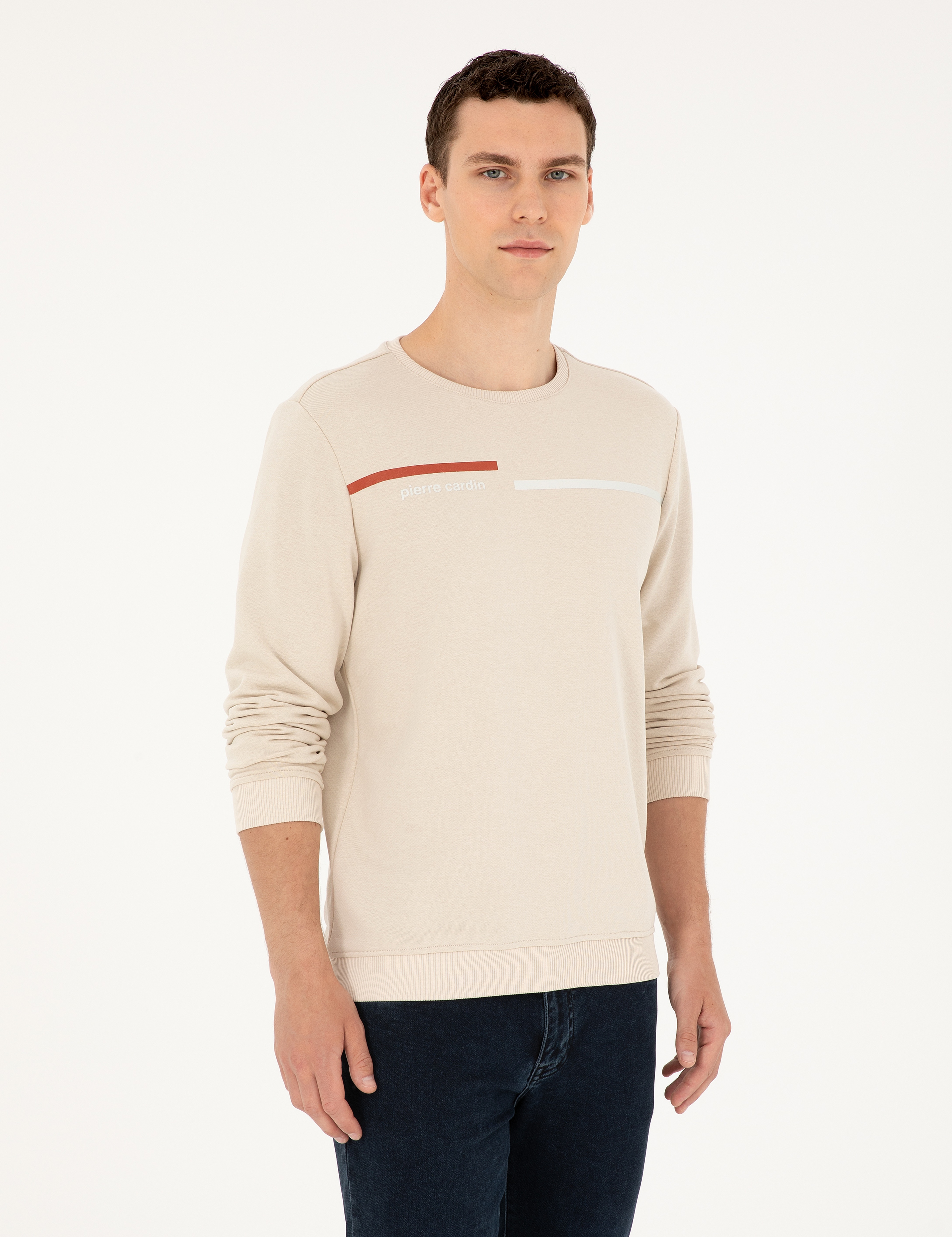 Camel Regular Fit Sweatshirt - Image 1