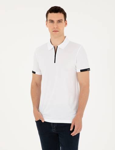 Beyaz Slim Fit Tişört
