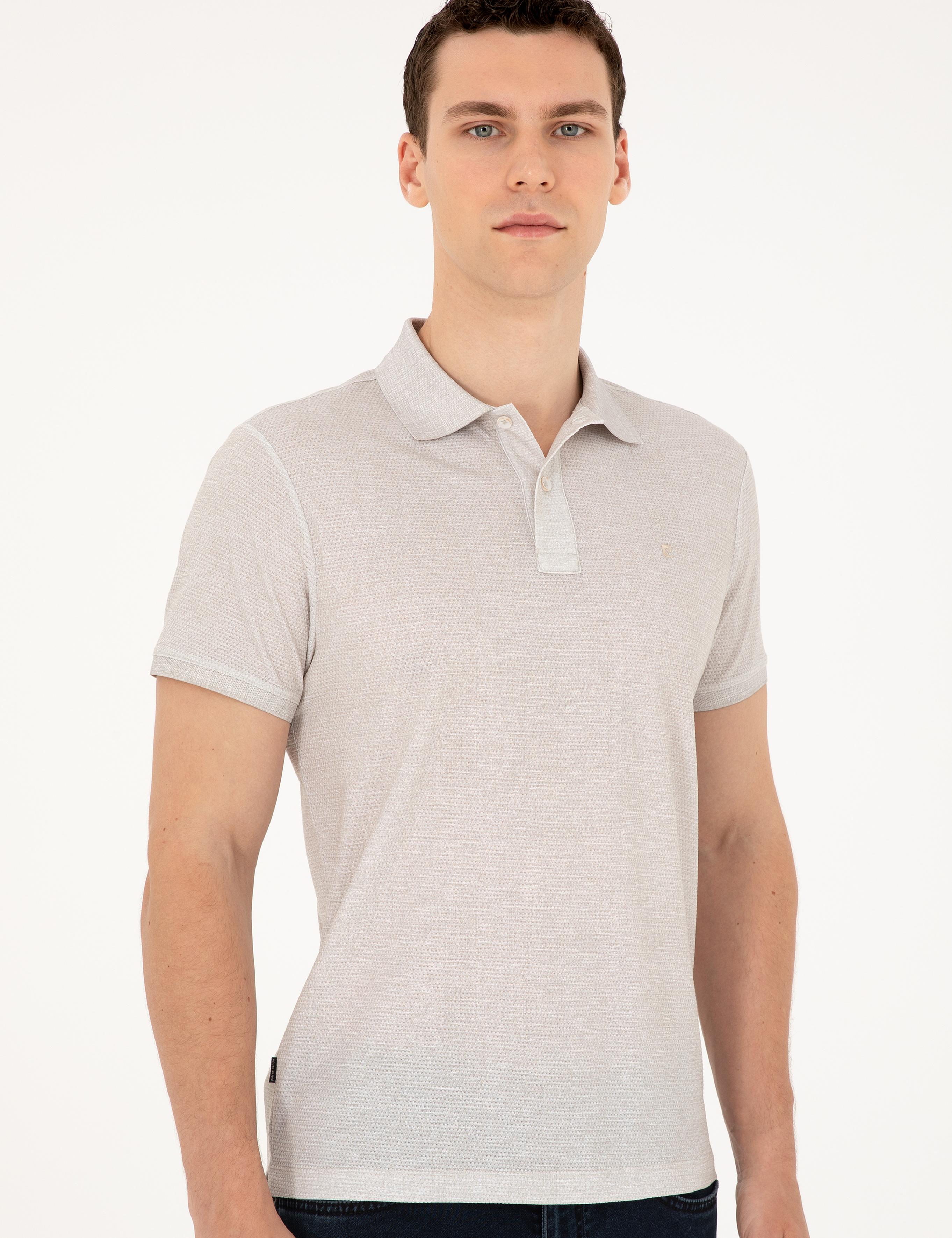 Bej Slim Fit Tişört