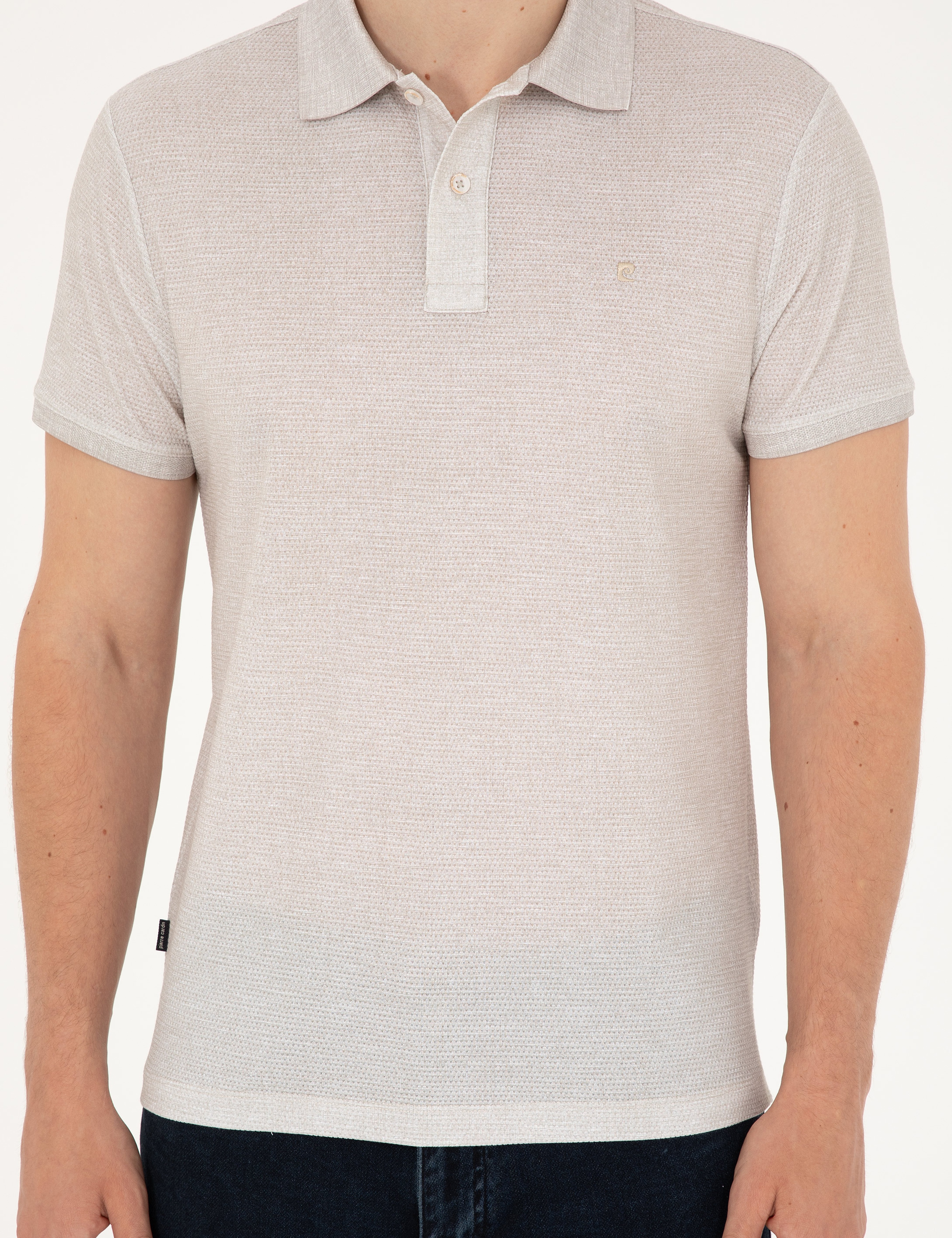 Bej Slim Fit Tişört - Image 6