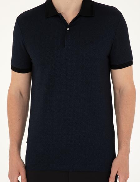 Lacivert Slim Fit Tişört - 50284308034