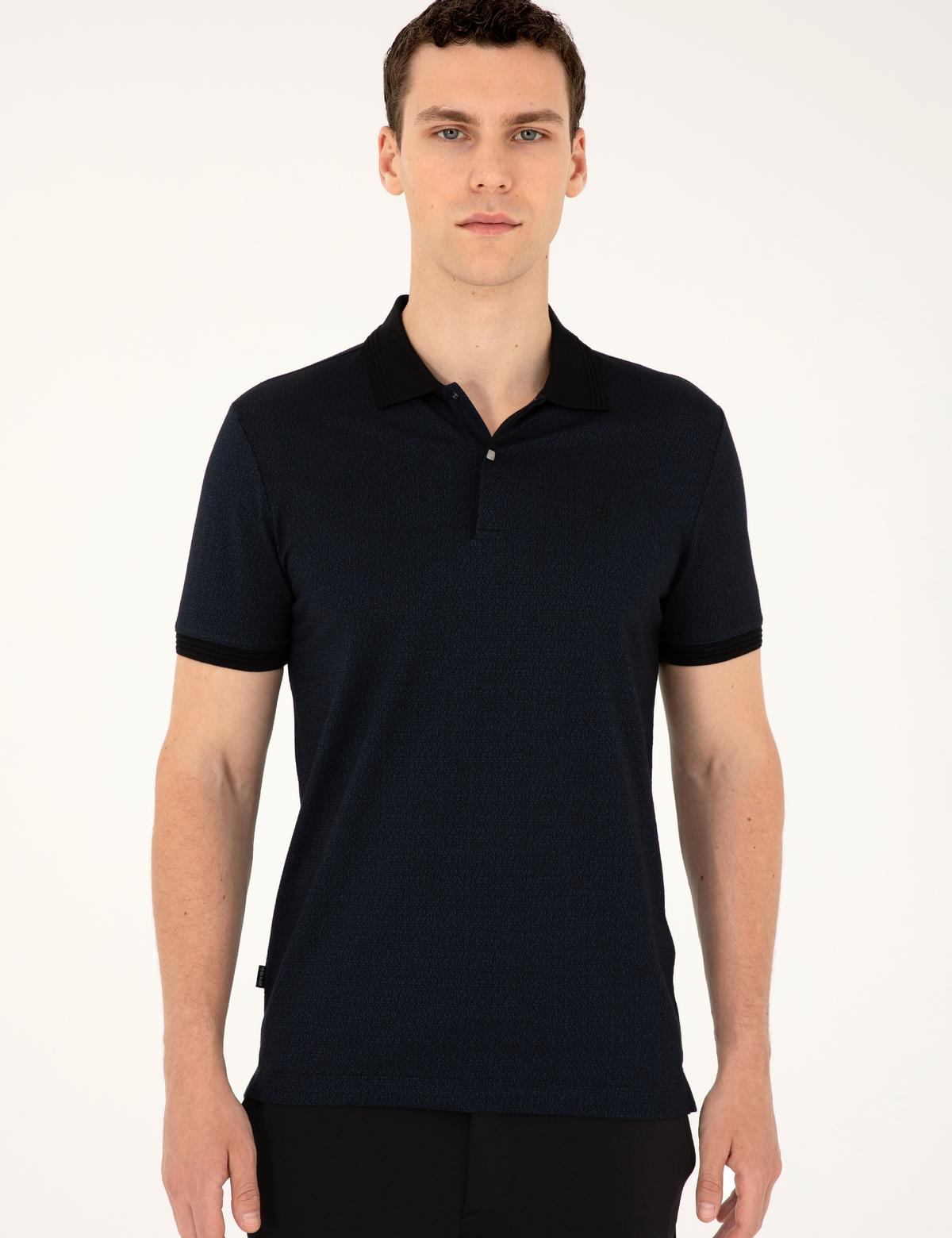 Lacivert Slim Fit Tişört - 50284308034