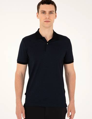Lacivert Slim Fit Tişört