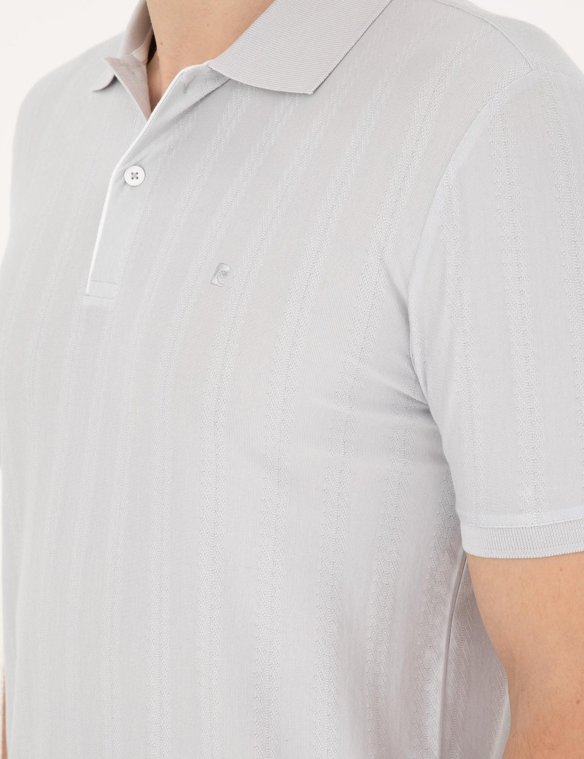 Açık Gri Slim Fit Tişört - 50284327054