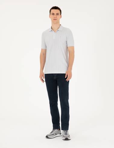 Açık Gri Slim Fit Tişört