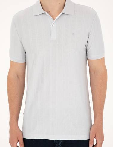 Açık Gri Slim Fit Tişört