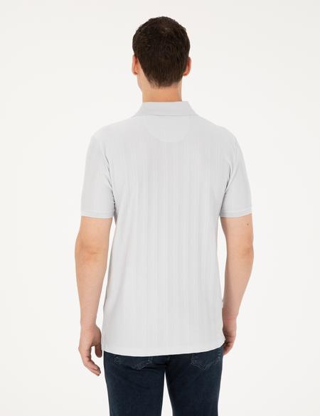 Açık Gri Slim Fit Tişört - 50284327054