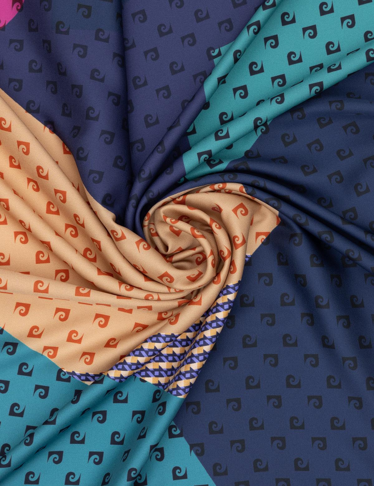 Lacivert Tivil Eşarp - 50302552007