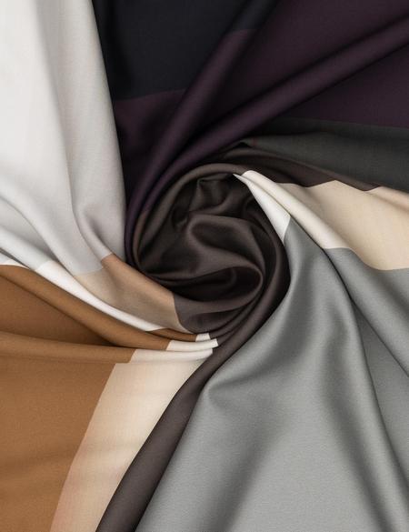 Kahverengi Tivil Eşarp - 50302554003