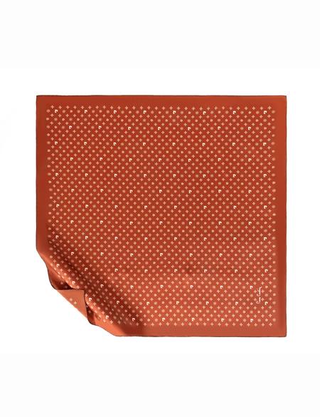 Kiremit Krep Saten Eşarp - 50302646004