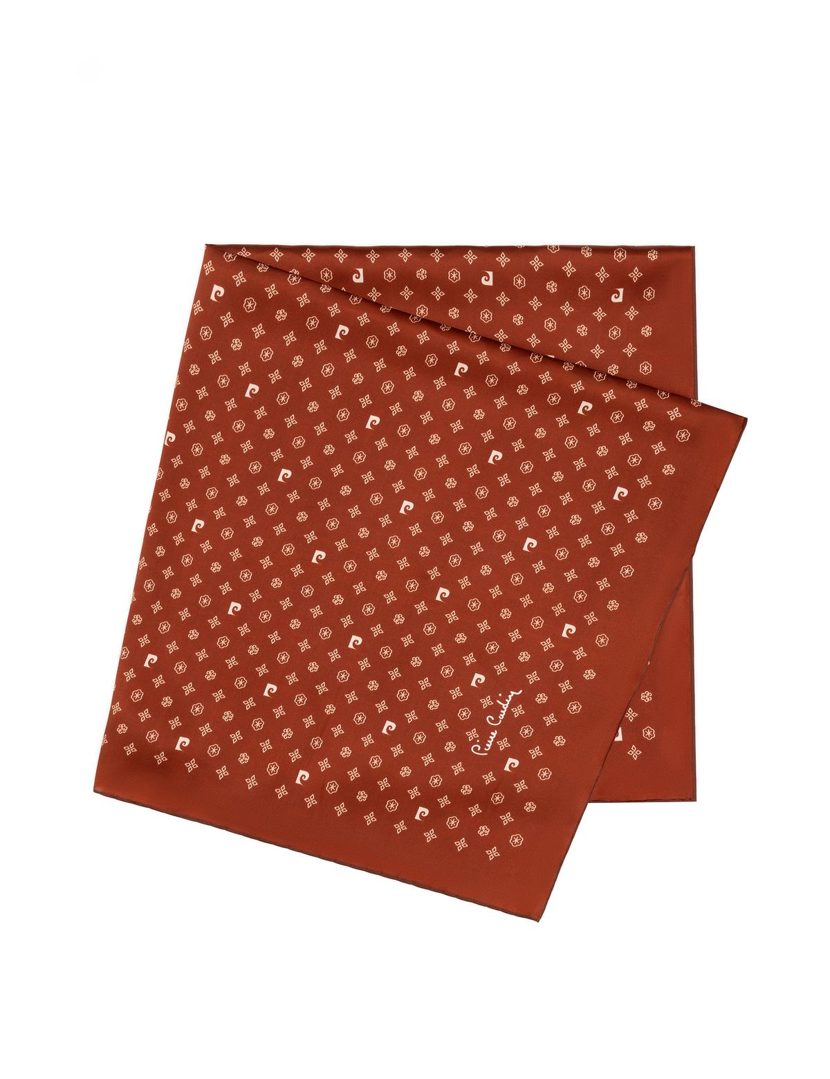 Kiremit Krep Saten Eşarp - 50302646004