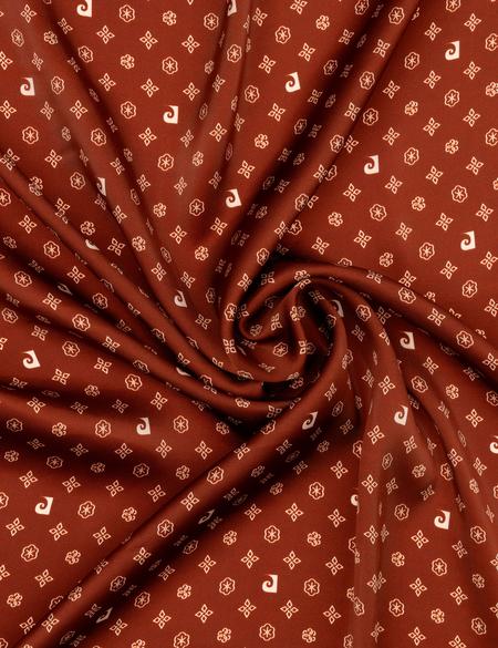 Kiremit Krep Saten Eşarp - 50302646004