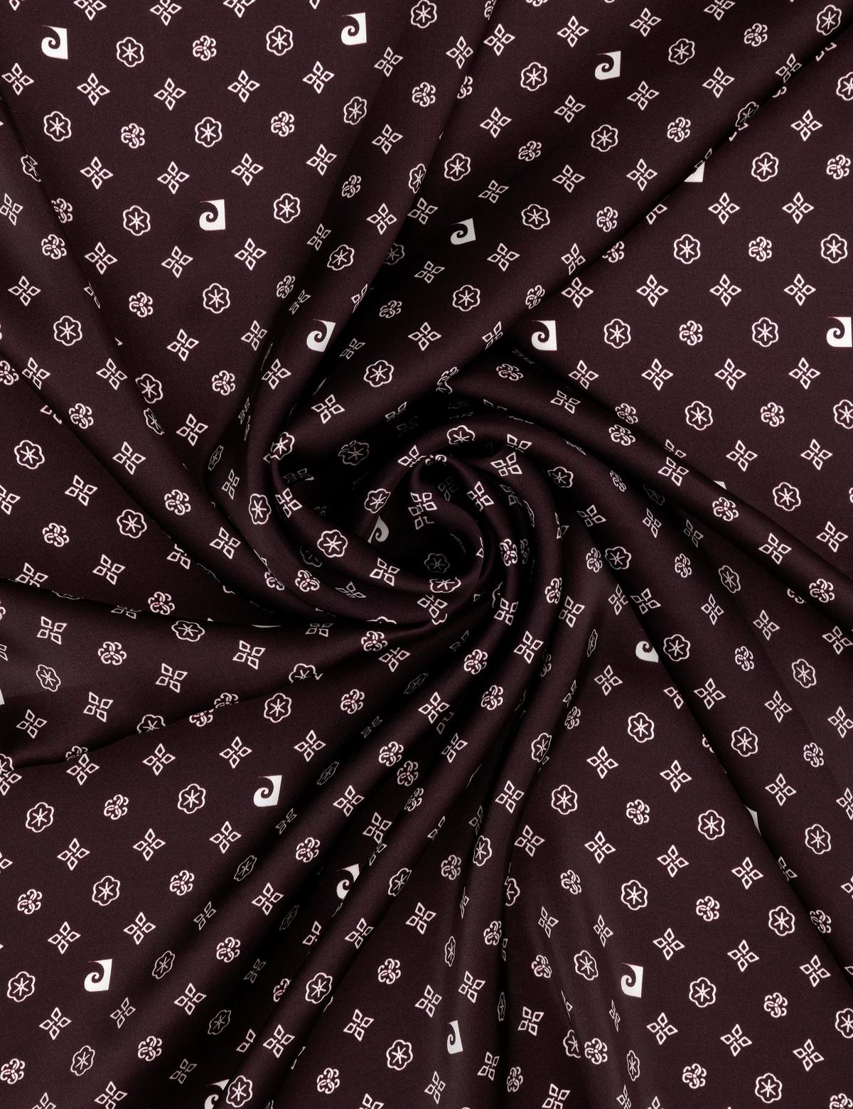 Siyah Krep Saten Eşarp - 50302646005