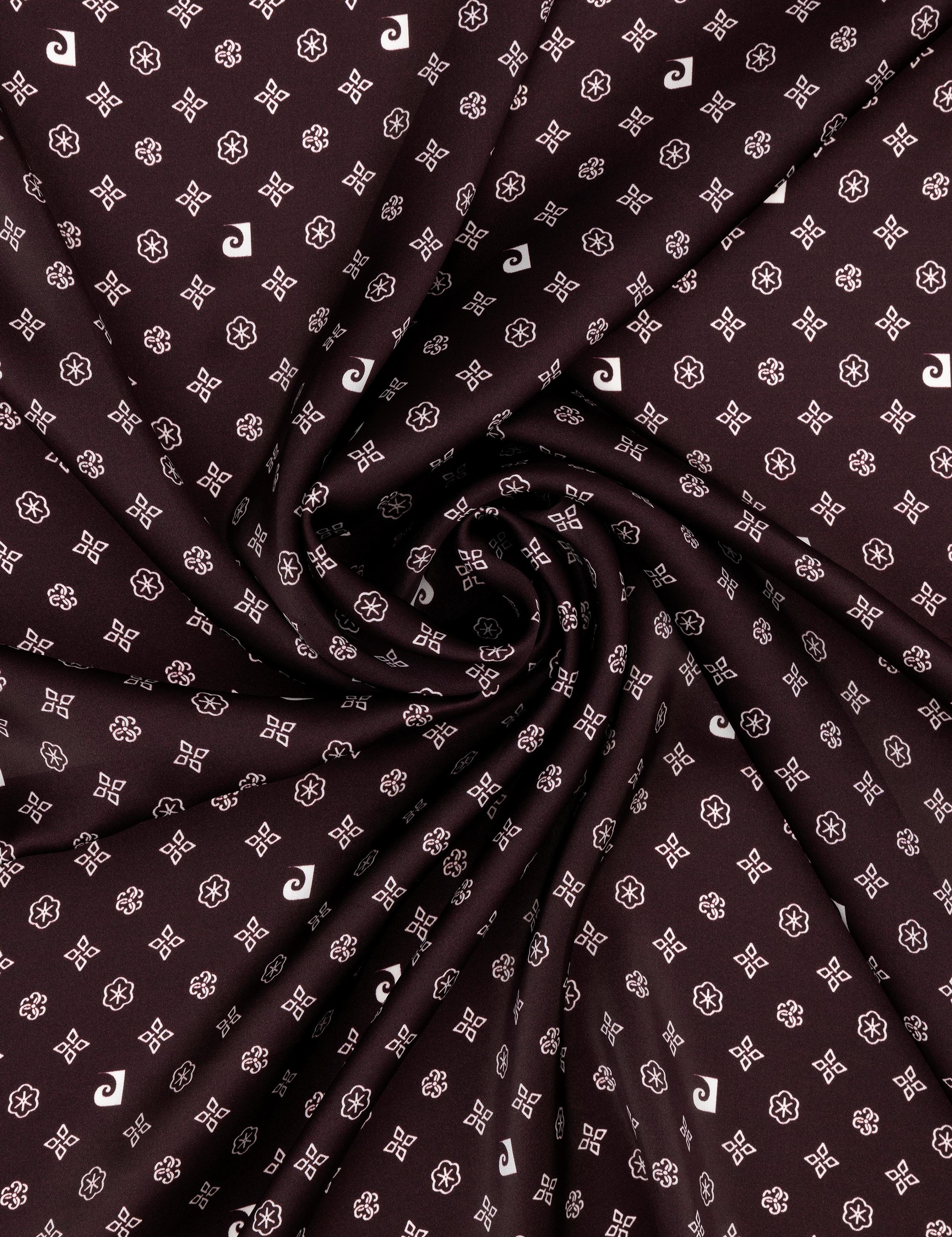 Siyah Krep Saten Eşarp