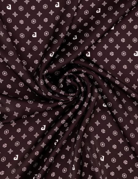 Siyah Krep Saten Eşarp - 50302646005