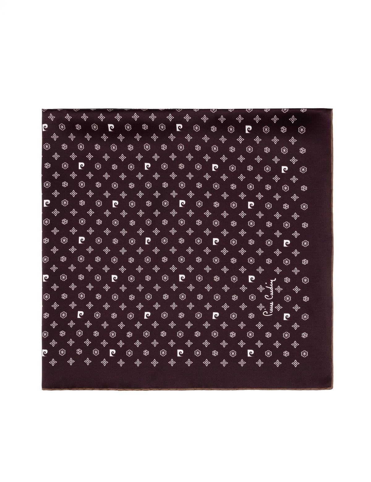 Siyah Krep Saten Eşarp - 50302646005