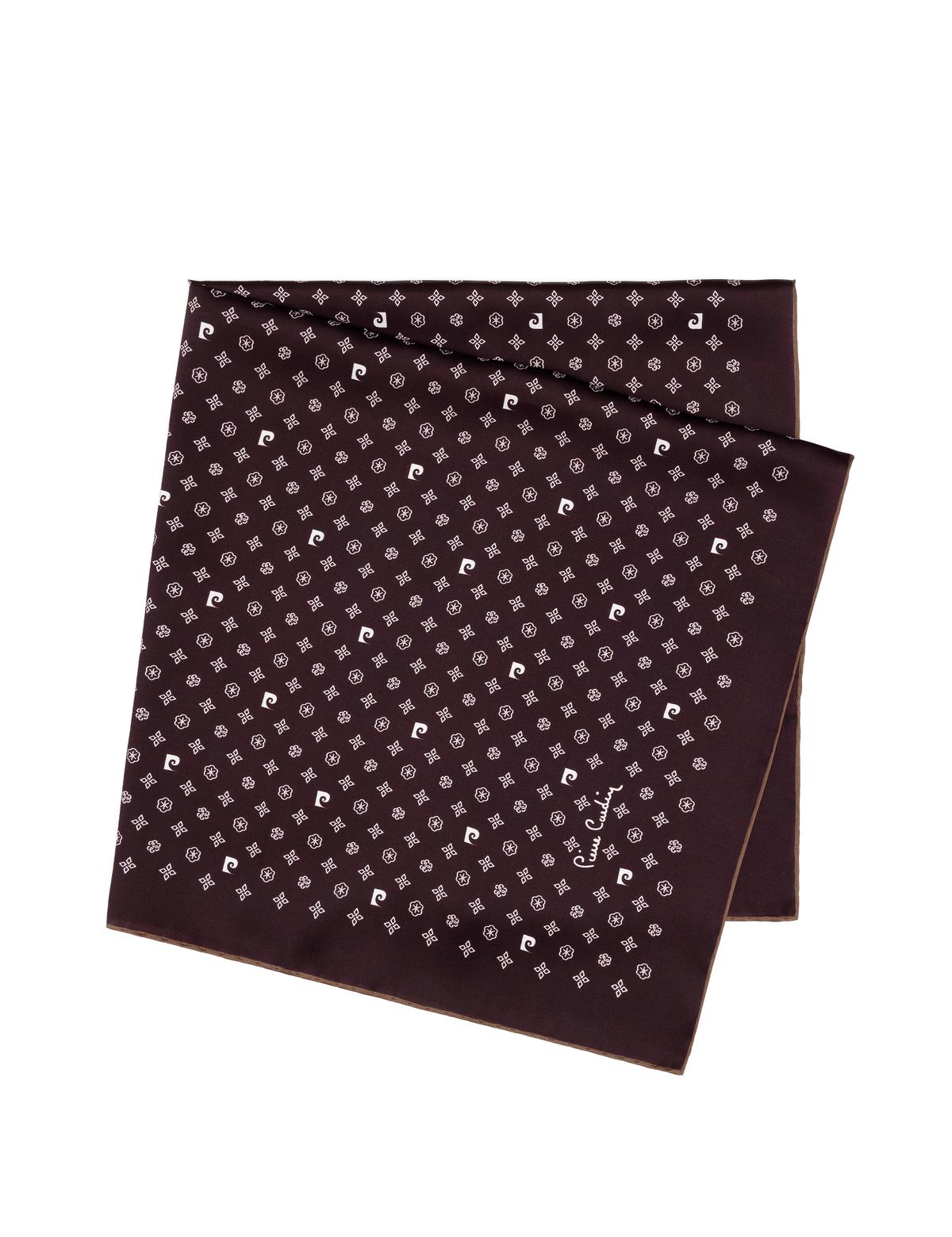 Siyah Krep Saten Eşarp - 50302646005