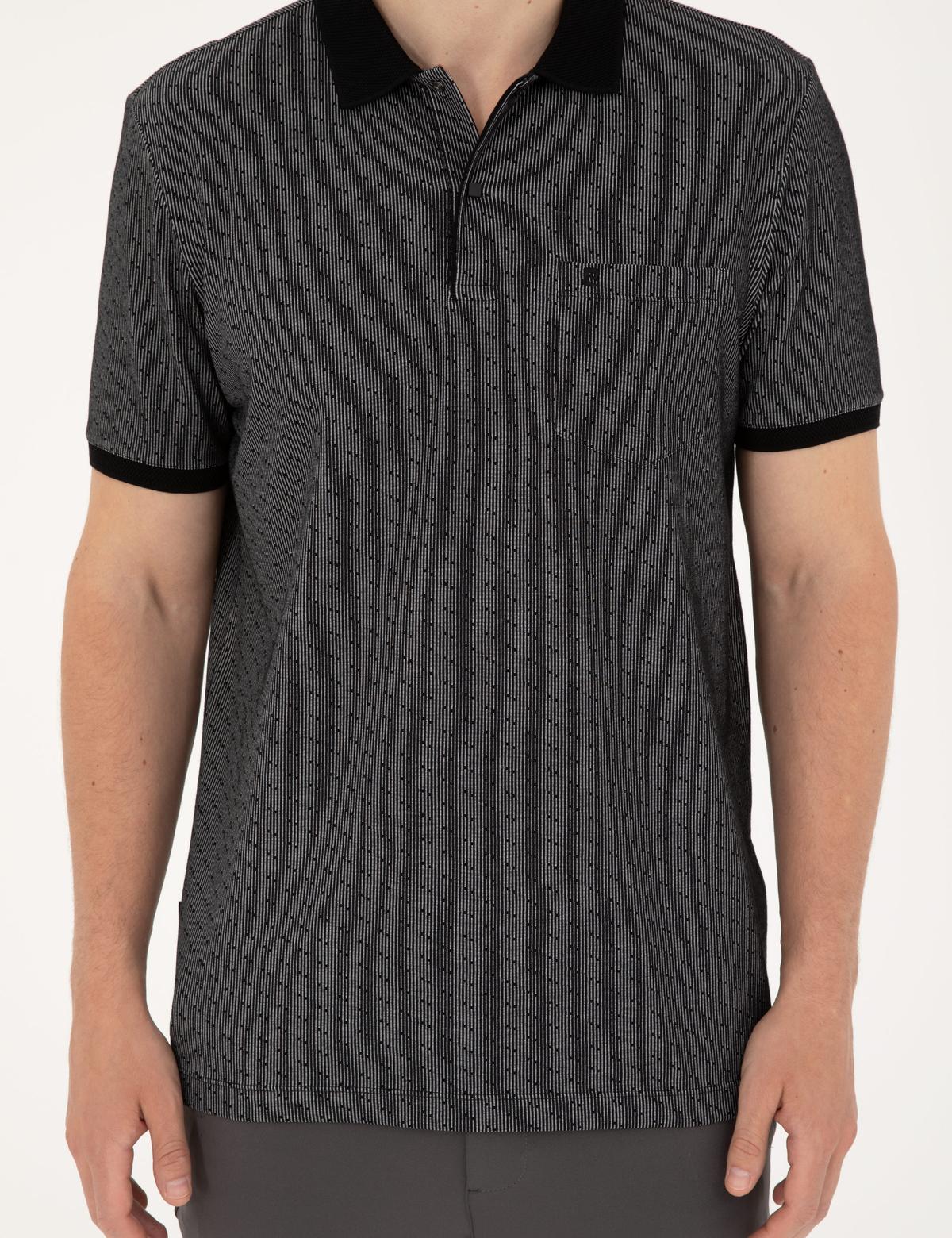 Siyah Regular Fit Tişört - 50284321029