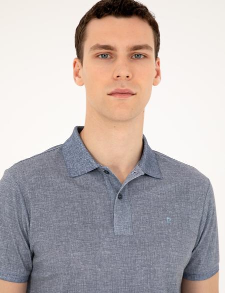 Lacivert Slim Fit Tişört - 50288925002