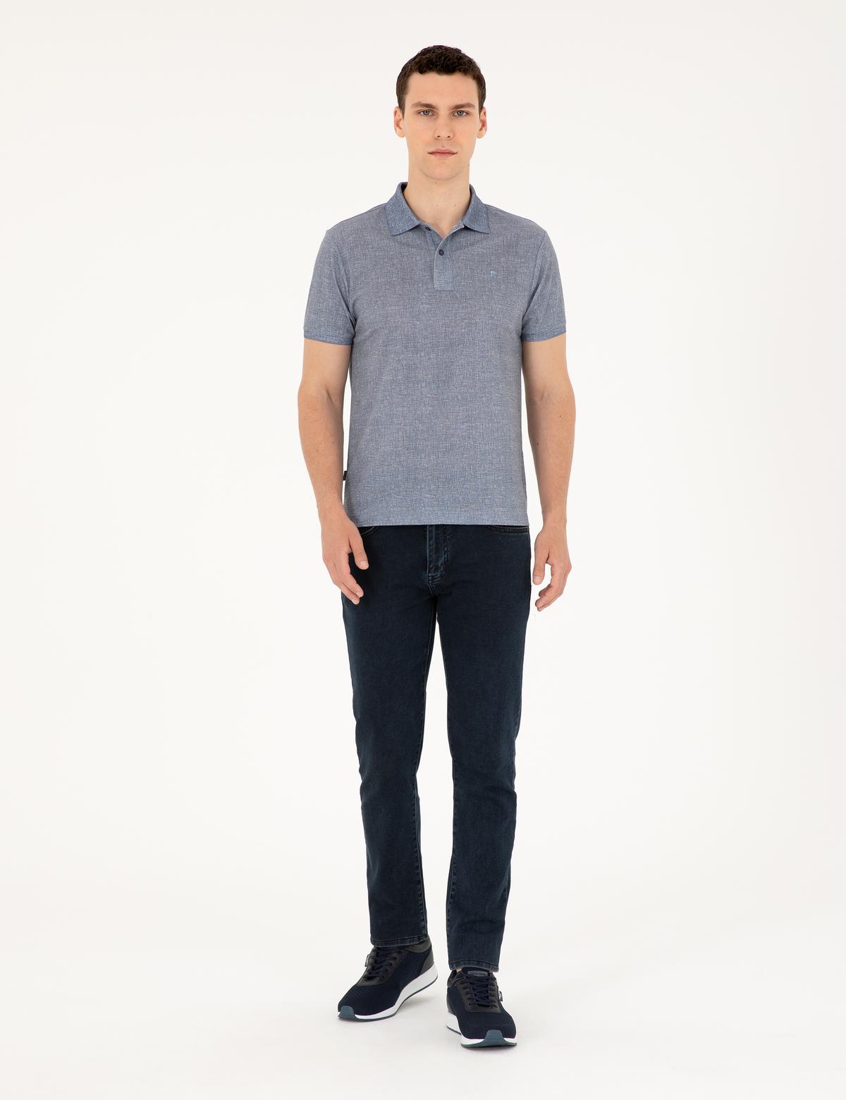 Lacivert Slim Fit Tişört - 50288925002