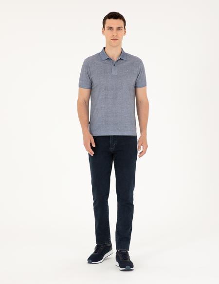 Lacivert Slim Fit Tişört - 50288925002