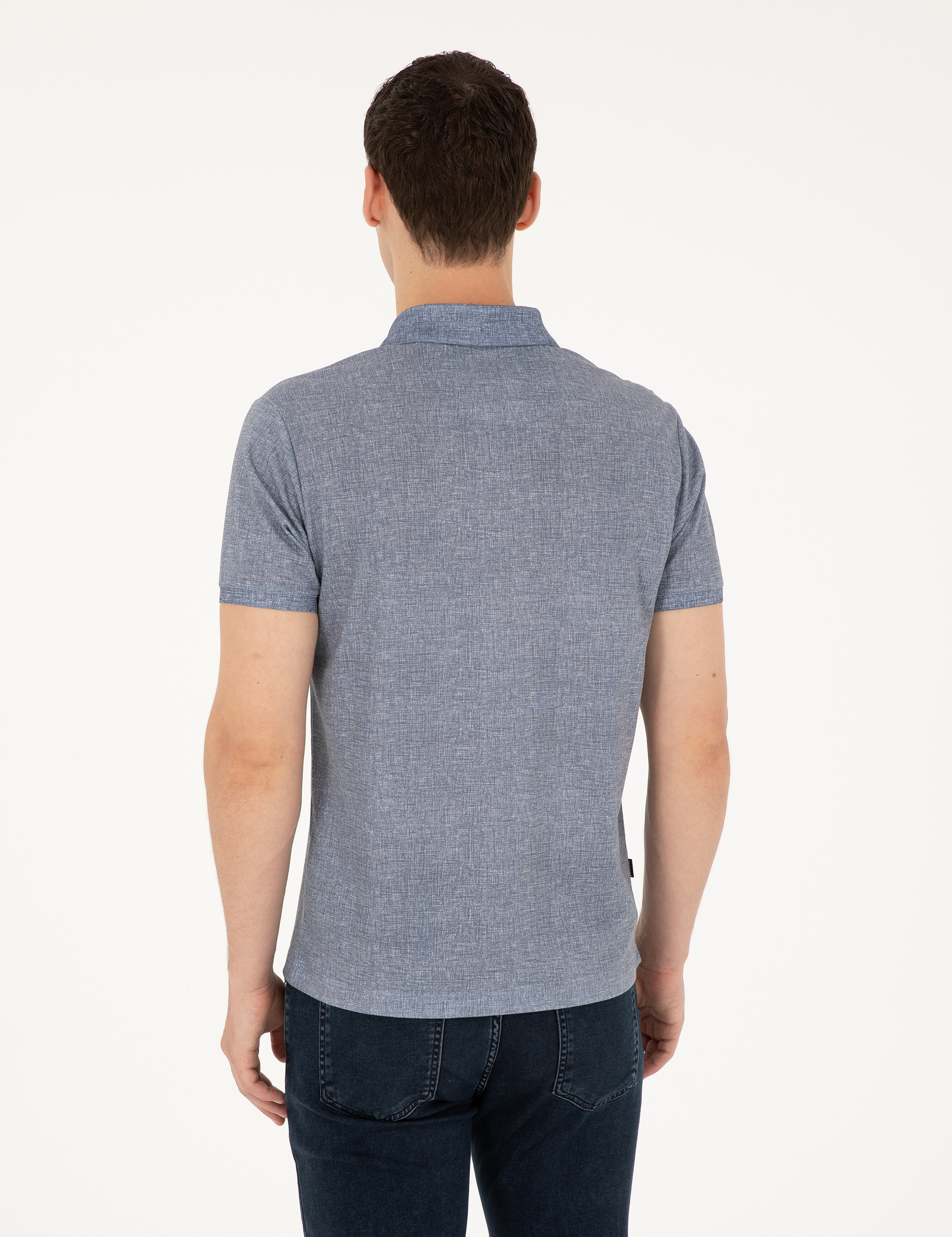 Lacivert Slim Fit Tişört - Image 5