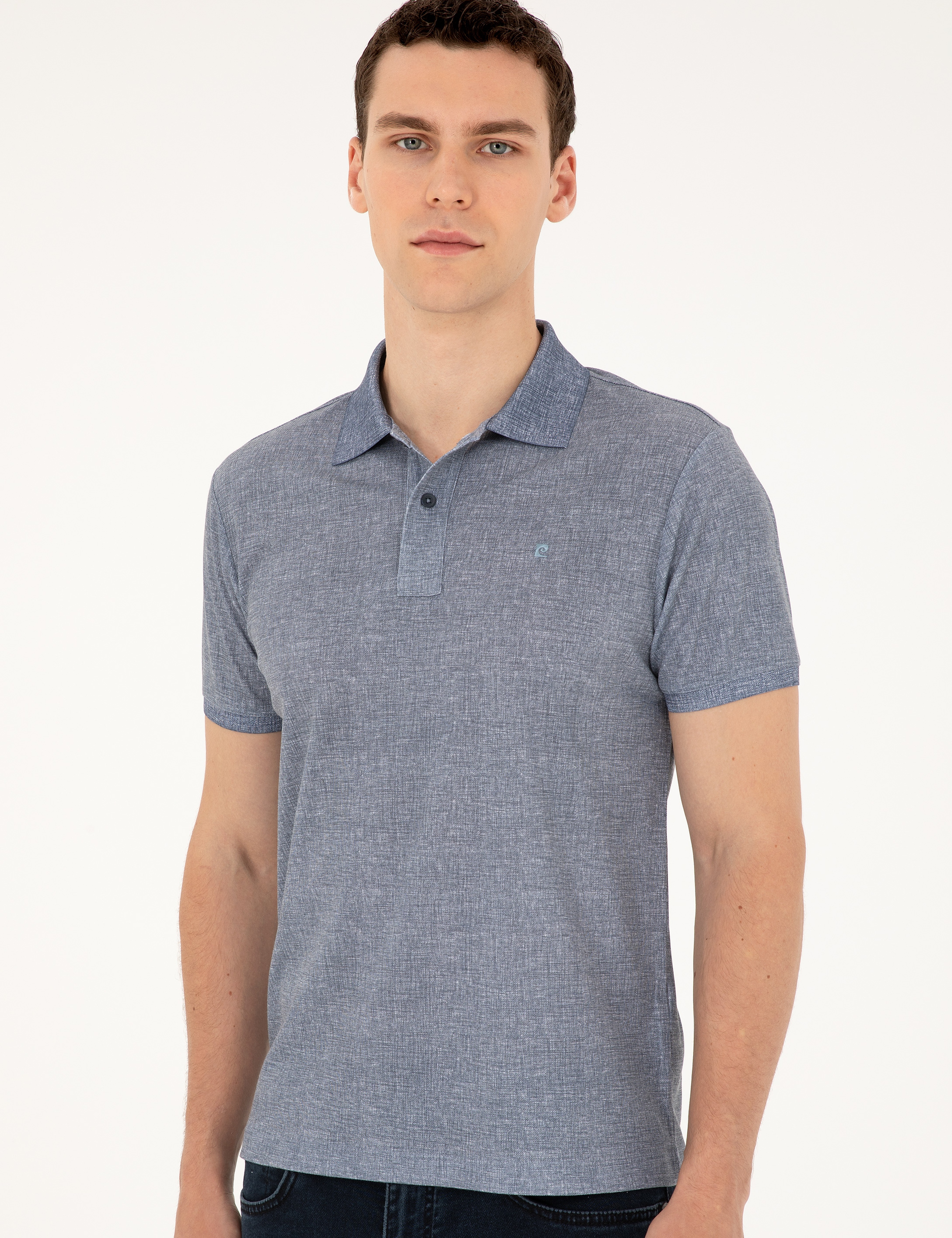 Lacivert Slim Fit Tişört - Image 3