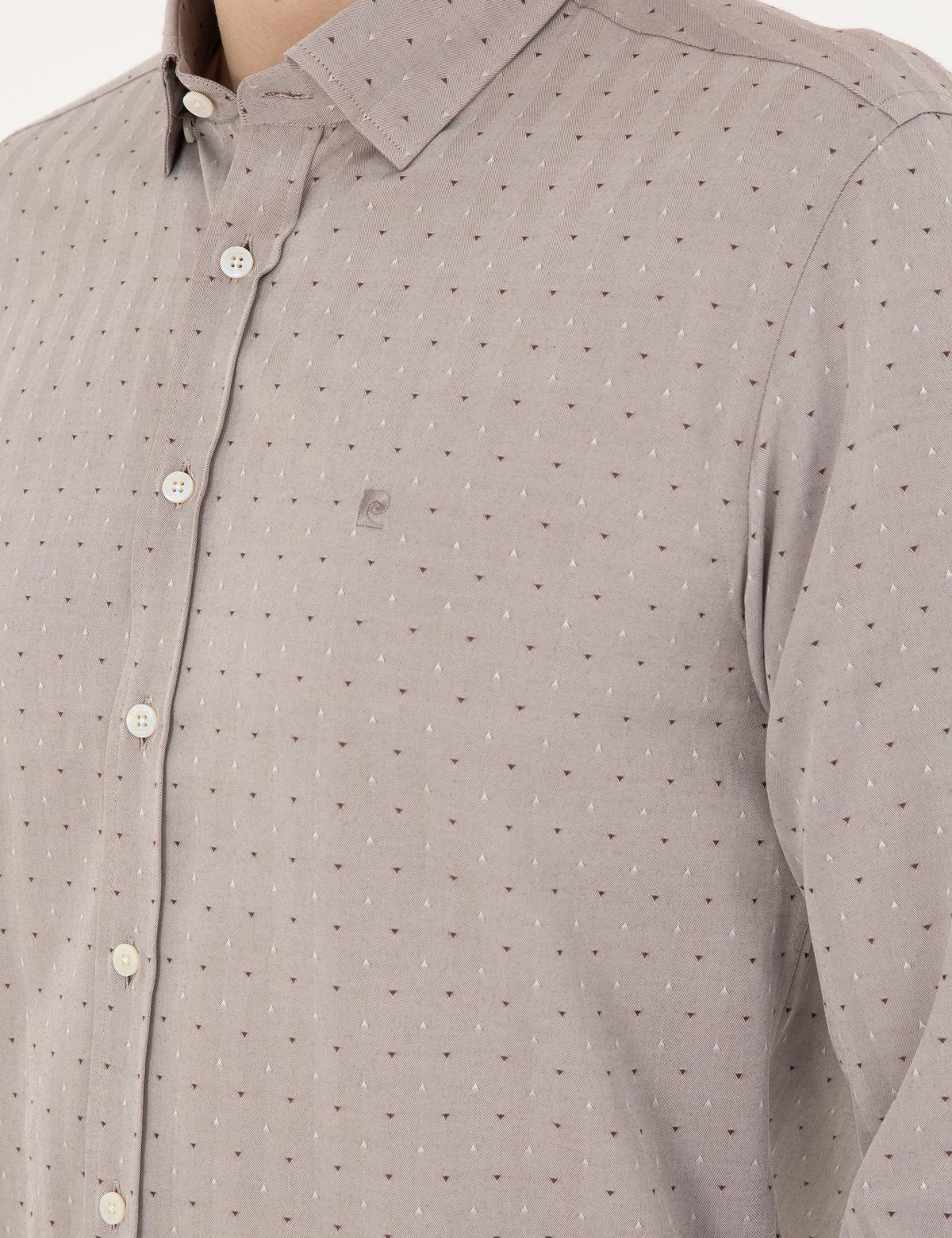 Kahverengi Slim Fit Gömlek - 50226771001