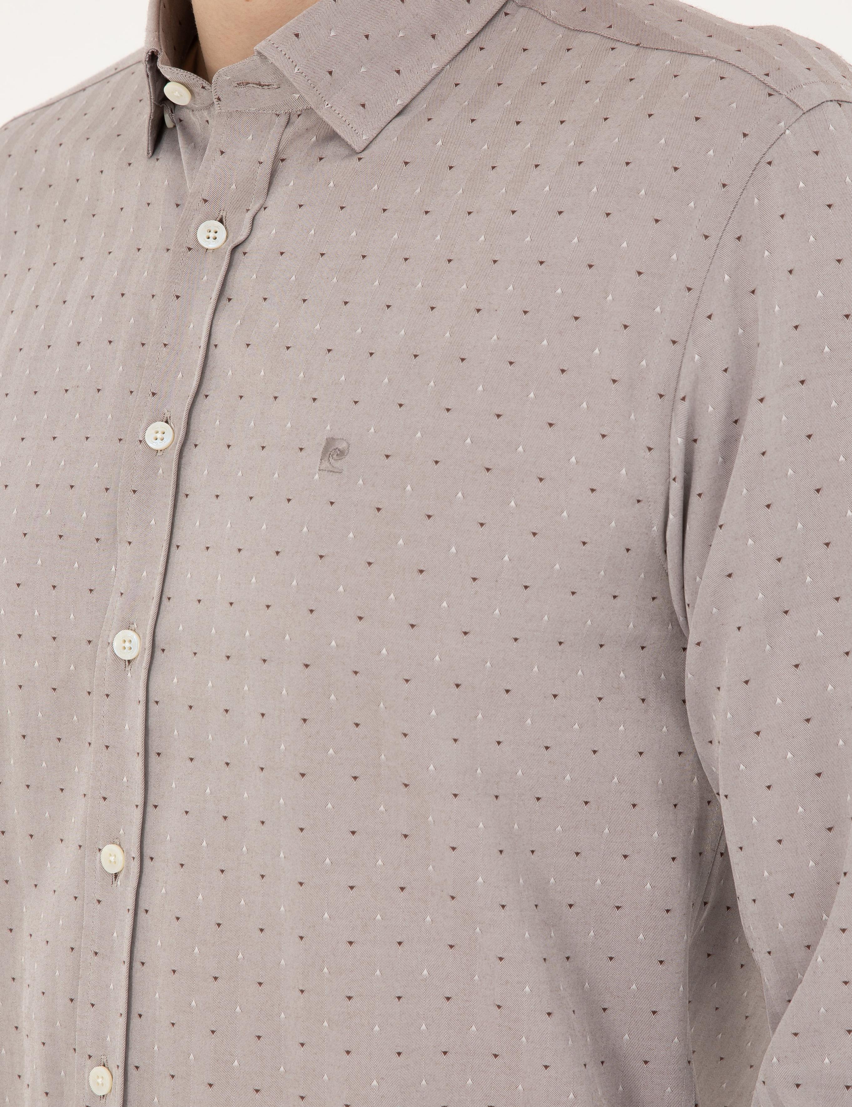 Kahverengi Slim Fit Gömlek