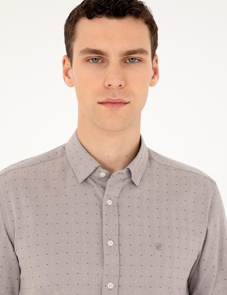 Kahverengi Slim Fit Gömlek - 50226771001