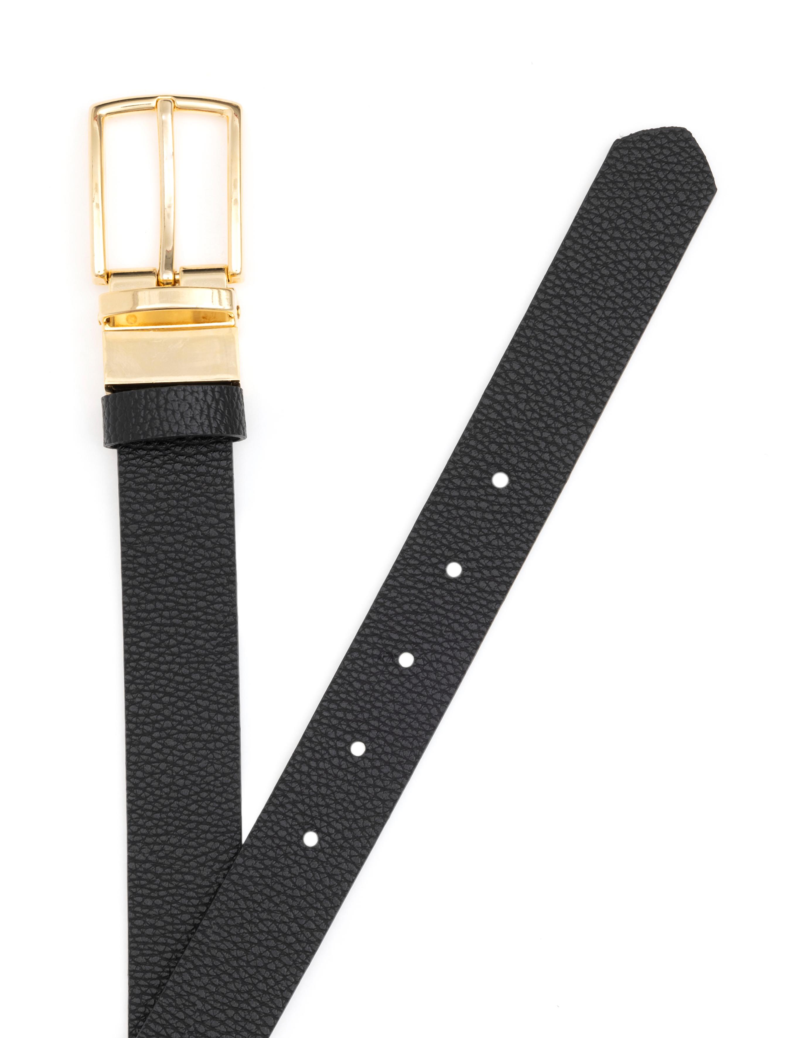 Siyah Çift Taraflı Kemer