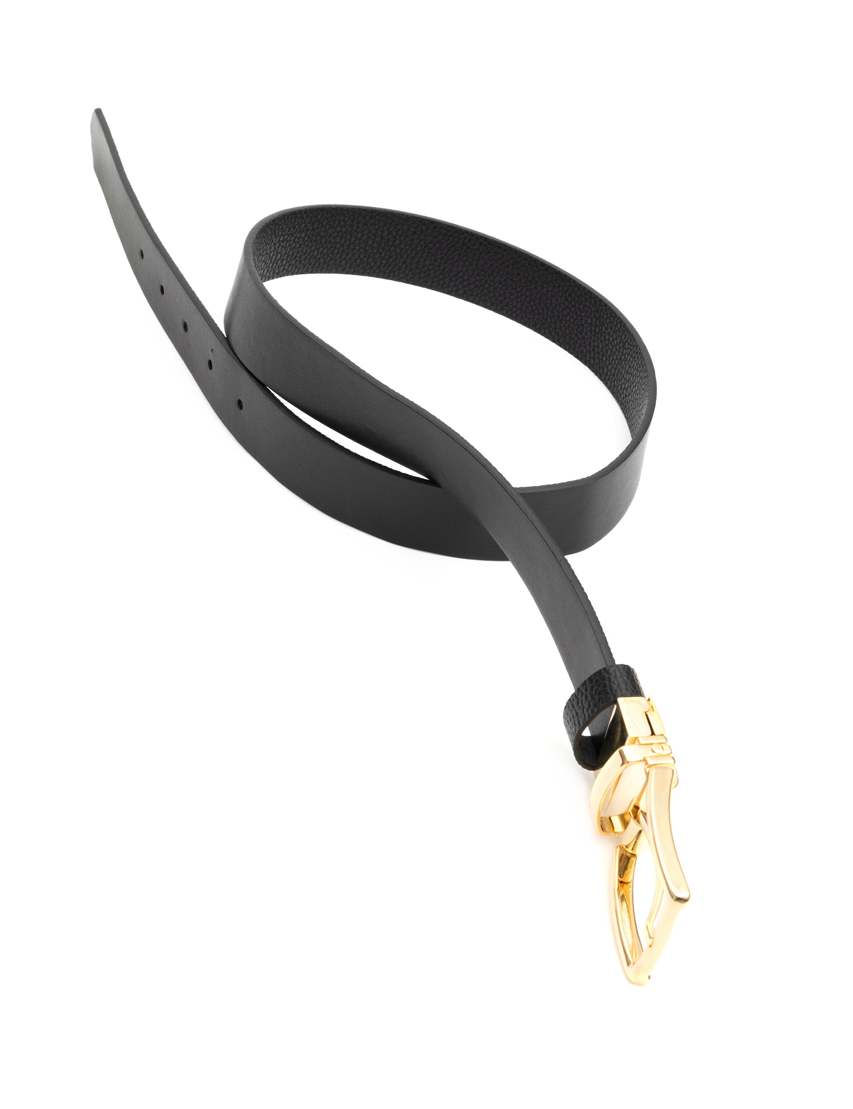 Siyah Çift Taraflı Kemer