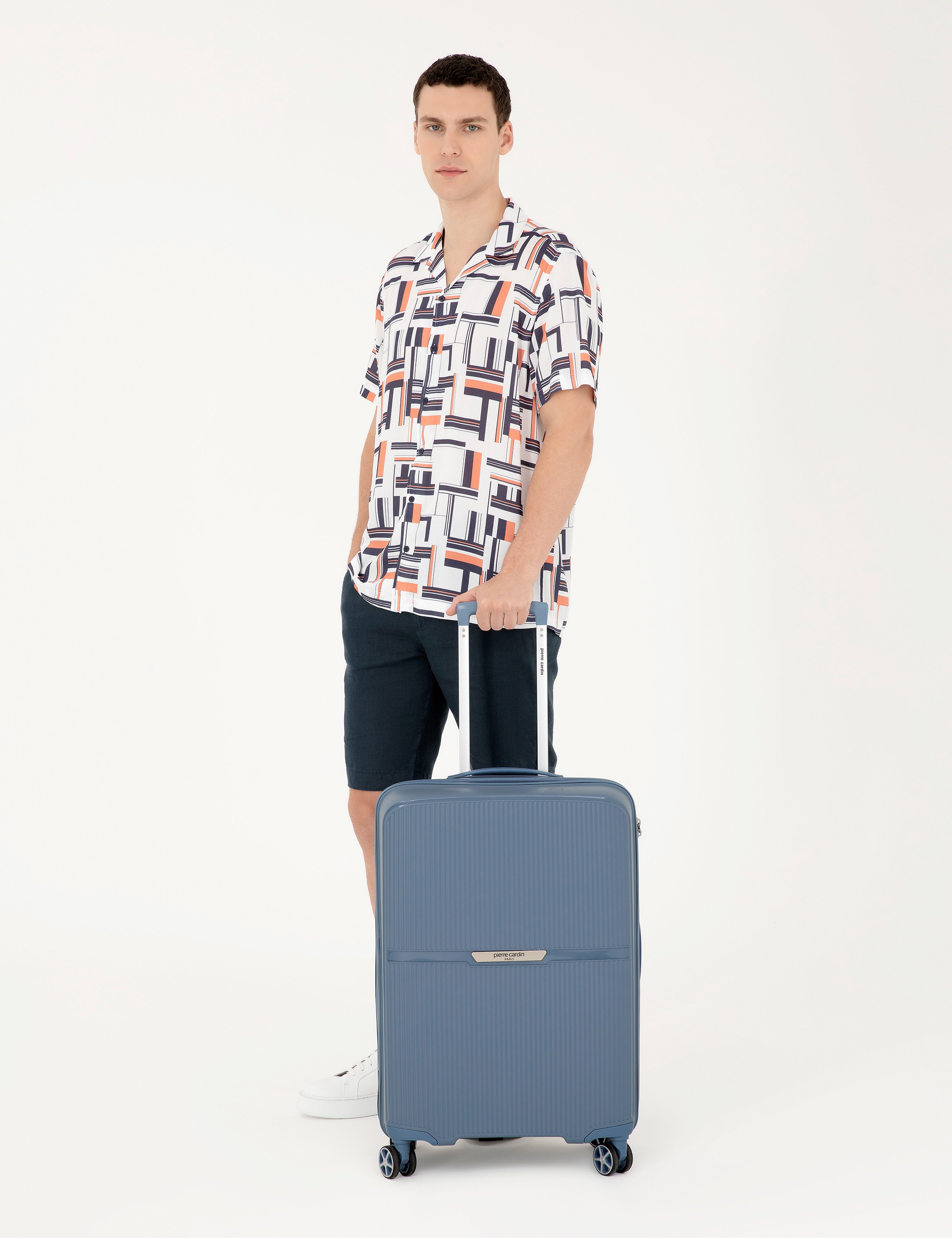 Mavi Orta Boy Valiz - Image 1