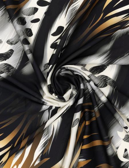 Siyah Tivil Eşarp - 50302558003