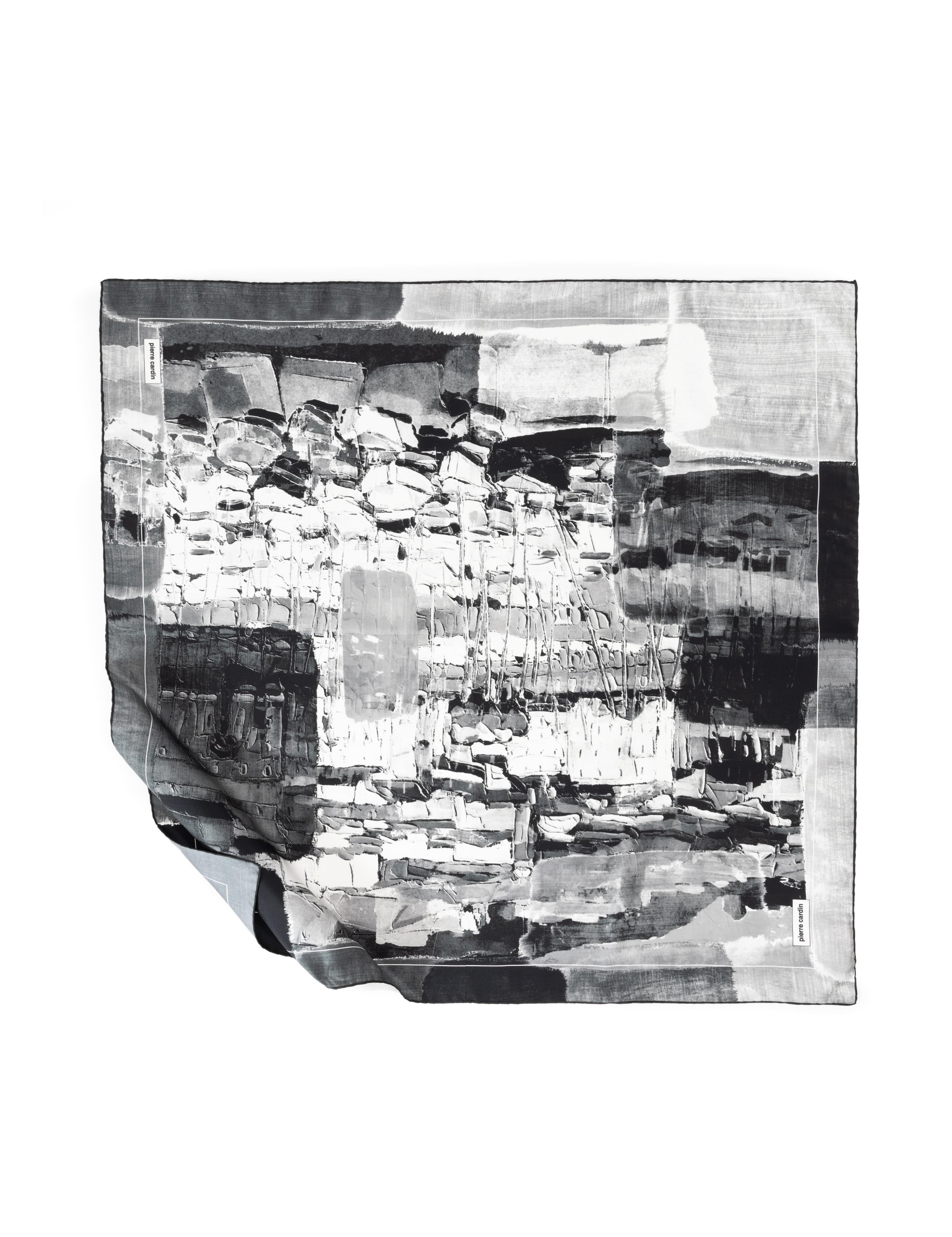 Siyah İpek Tivil Eşarp