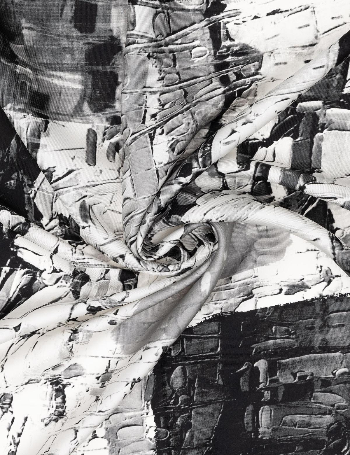 Siyah İpek Tivil Eşarp - 50302689002