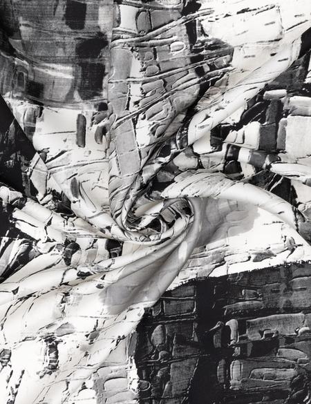 Siyah İpek Tivil Eşarp - 50302689002